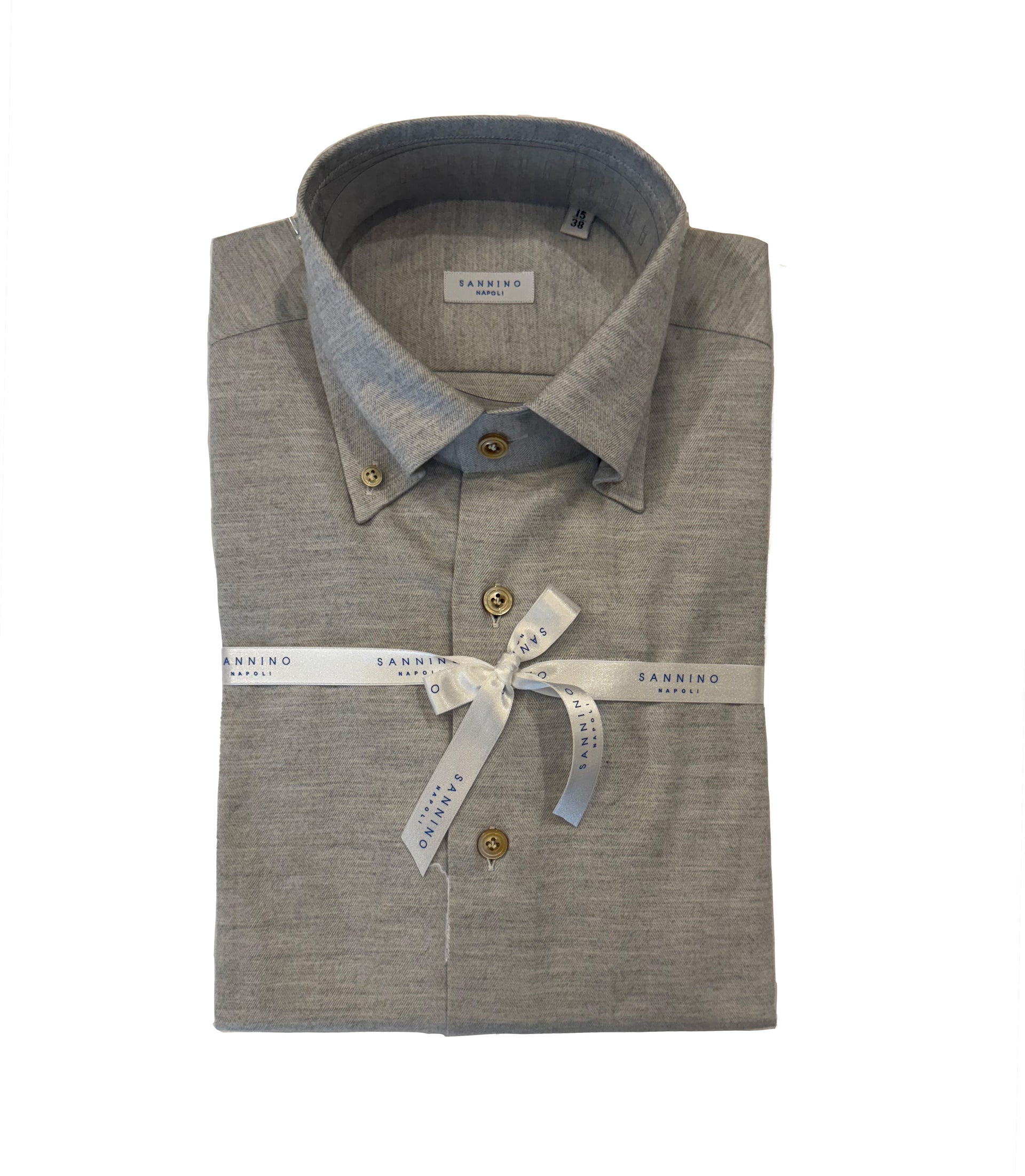 Sannino Grey Heringbone Flannel