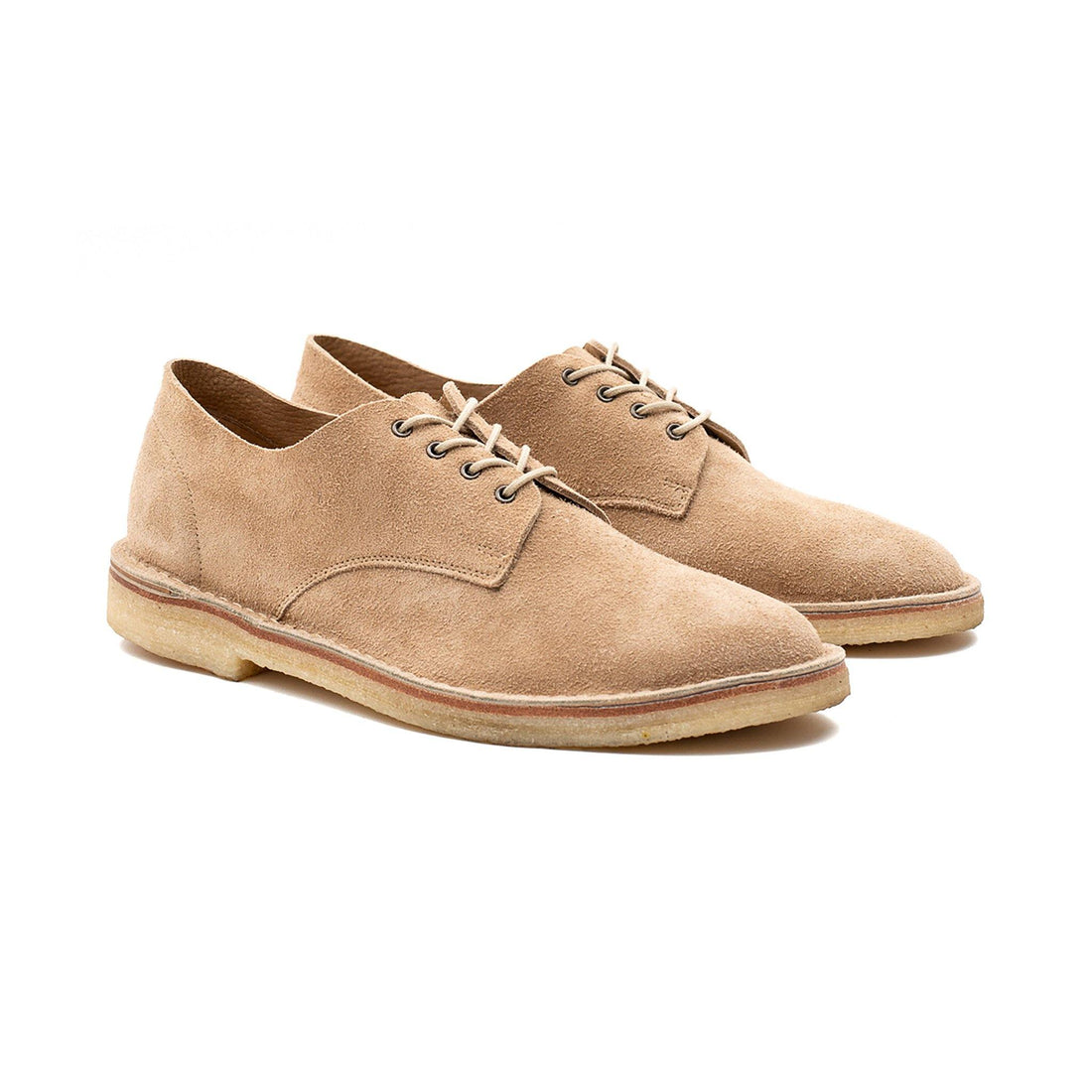 Crown Northampton Grove Desert Shoe - Sand Janus calf suede