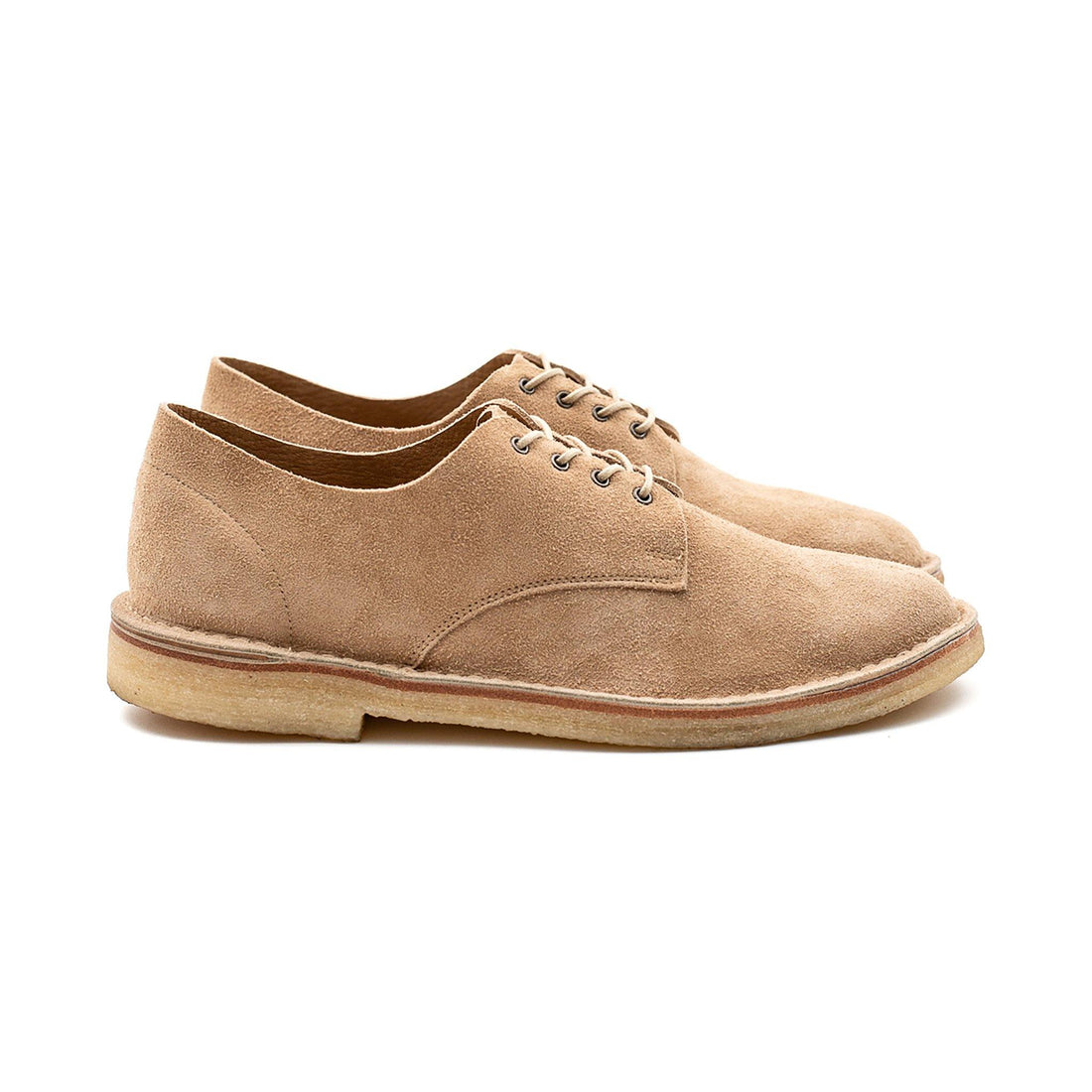 Crown Northampton Grove Desert Shoe - Sand Janus calf suede