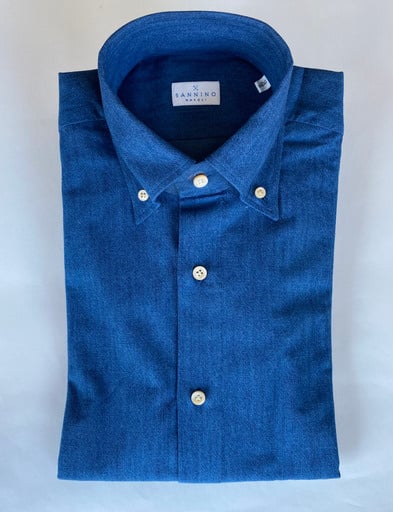 Sannino blue denim shirt